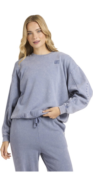 2025 Billabong Womens Saltwashed Kendal Sweatshirt 24B464501 - Stone Blue